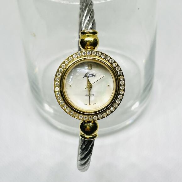Women's Vintage Gold Watch With Bracelet Band Analog Watch - Fits Size M-L - Picture 3 of 7